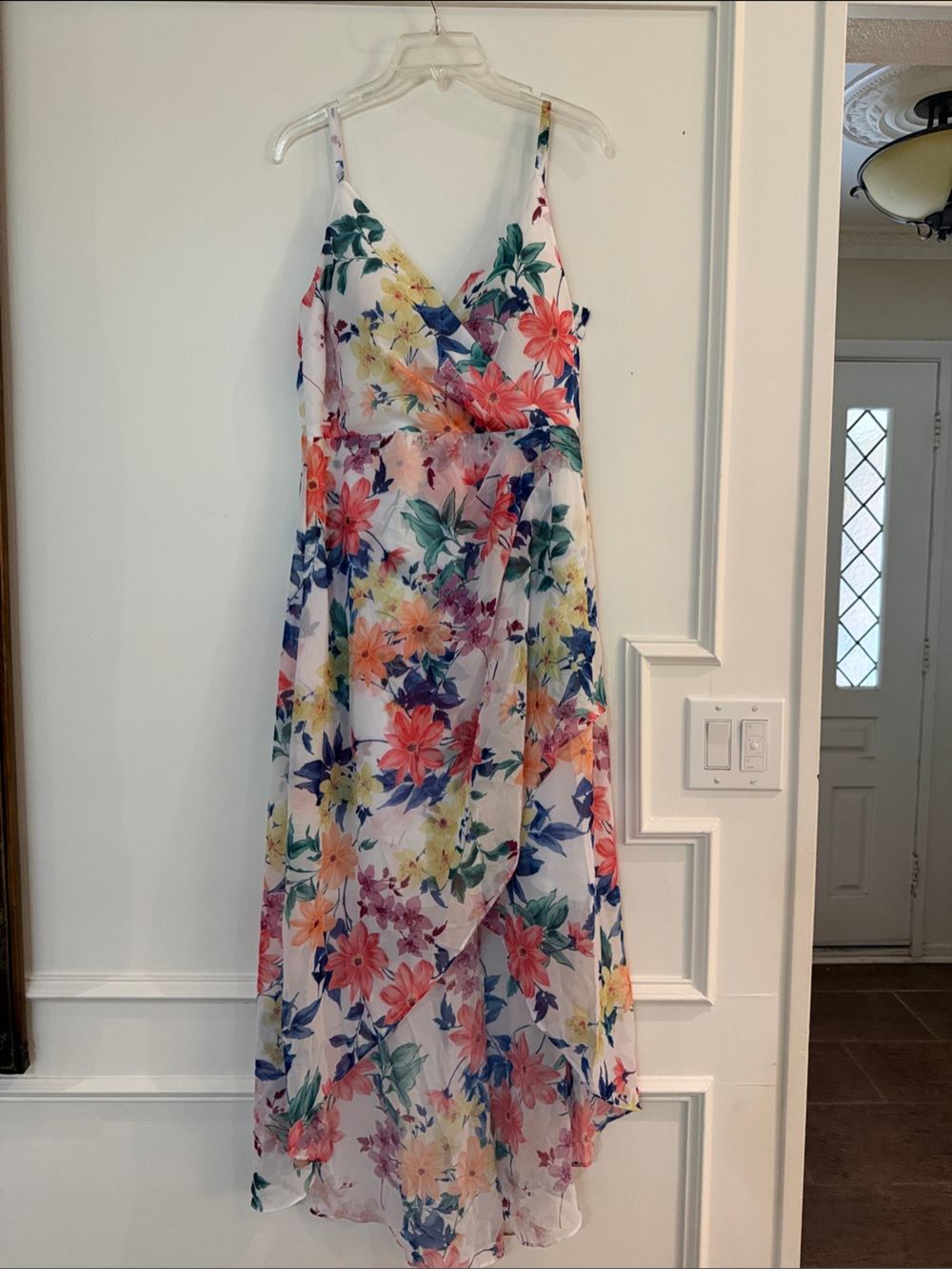 Guess Floral Wrap Maxi Skirt in Multicolor built in bra support with cups